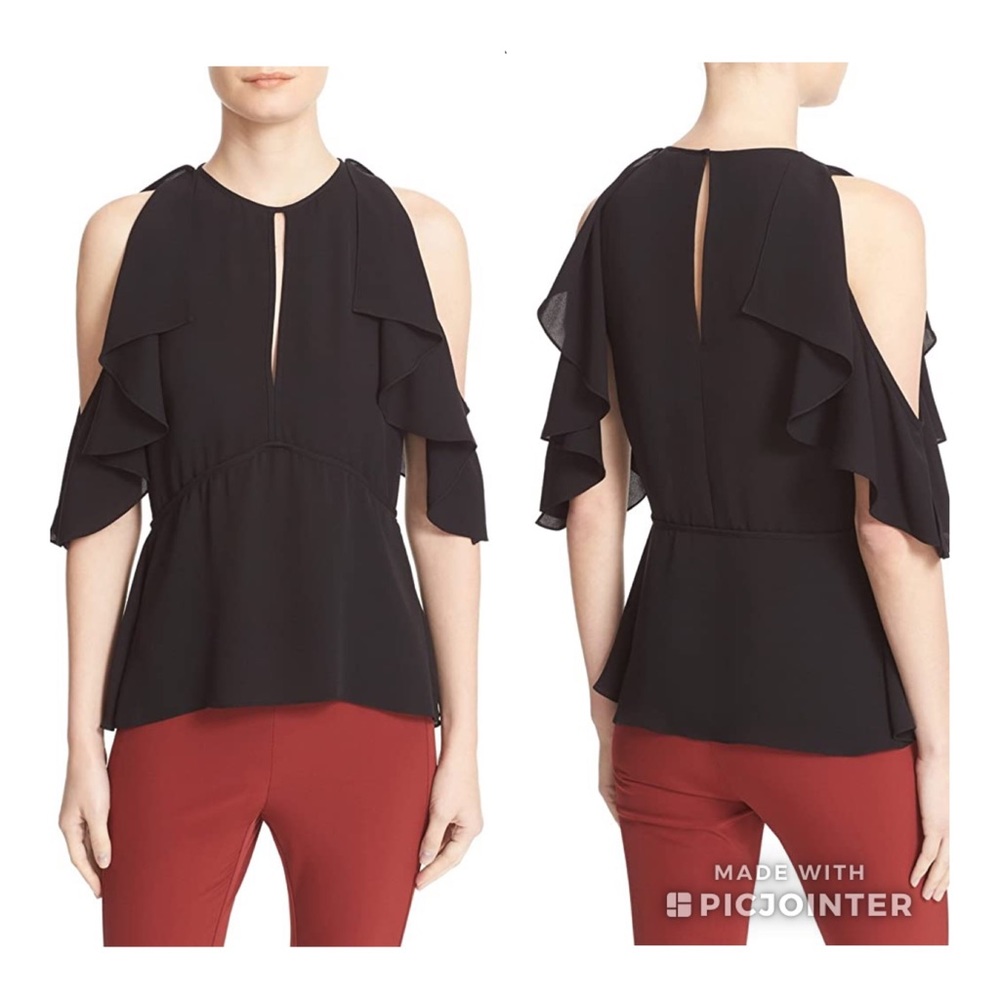 ❌NOT FOR SALE❌L’AGENCE Desiraya Ruffle Cold Shou - Picture 5 of 16
